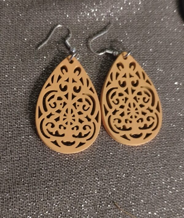 Boucles d'oreilles en bois